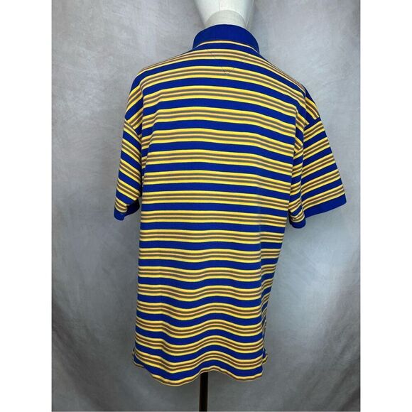 Vintage 1990s Y2K Tommy Hilfiger Striped Polo Size Large - Picture 5 of 7